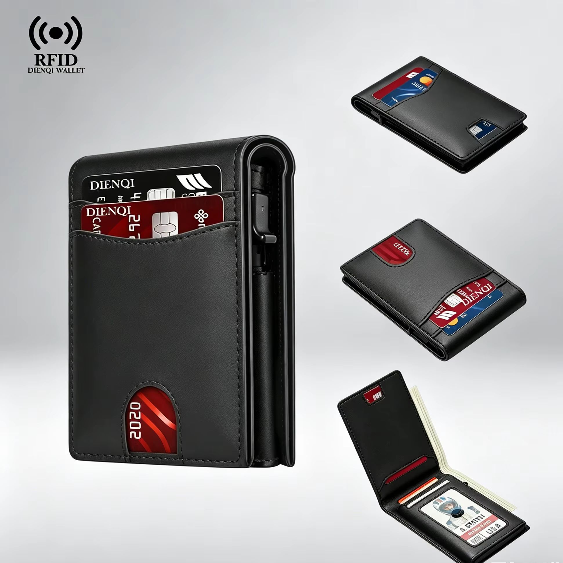 Index Card Holder - Portafoglio di Lusso per Uomo con