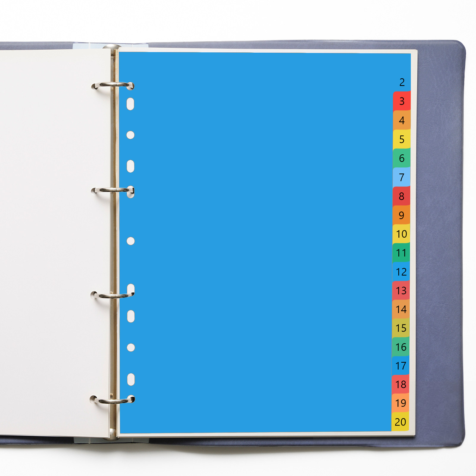 Tab Divider A4 - Divisori a linguetta in plastica colorata