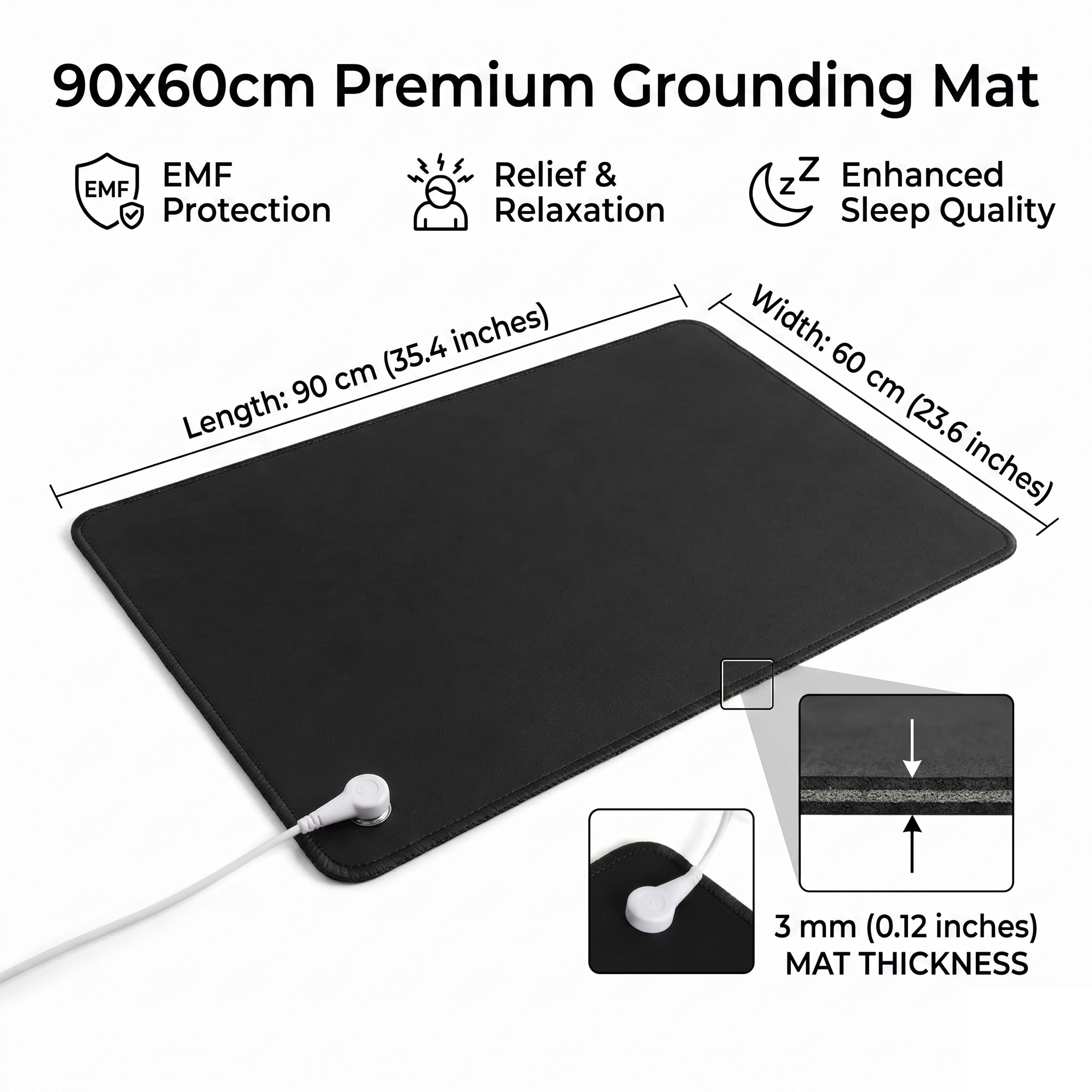 Leather Desk Pad - Tappetino Antistatico in Pelle PU da
