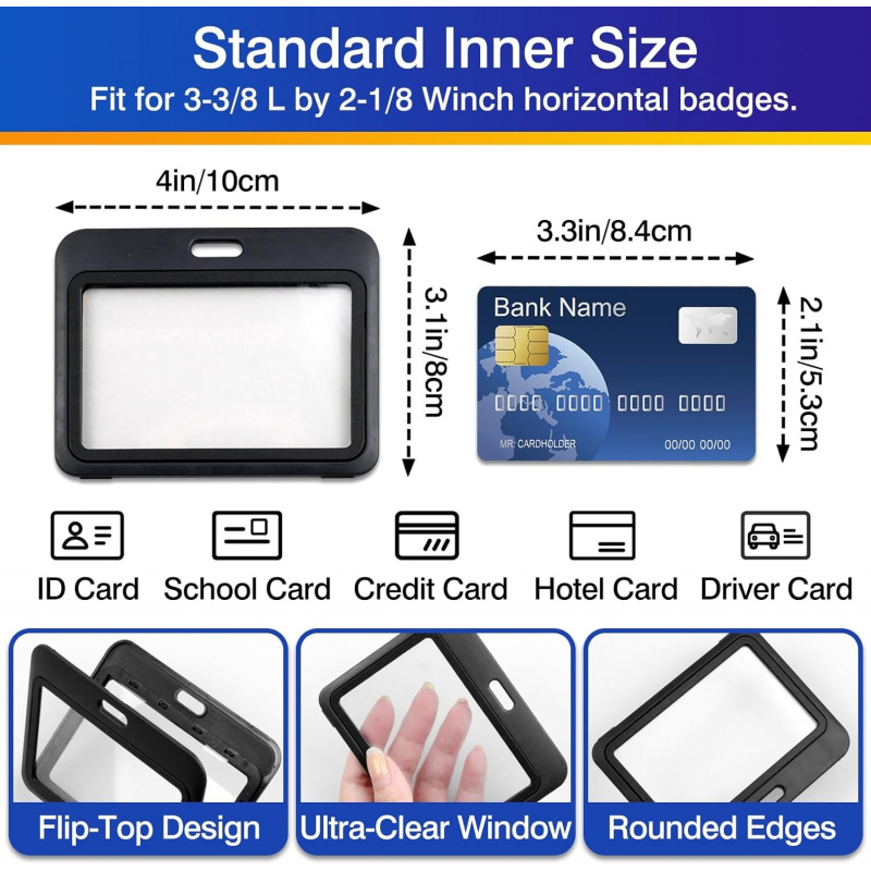 Confezione da 3 porta badge id - Index Card Holder recensione e prezzo